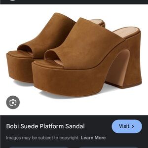 Coach Bobi Suede Platform Sandal